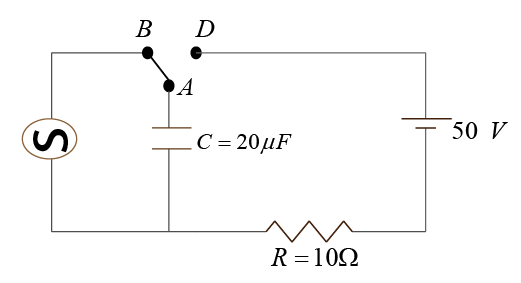 At Time T 0 Terminal A In The Circuit Shown In The Figure Is 9b4ef1a0